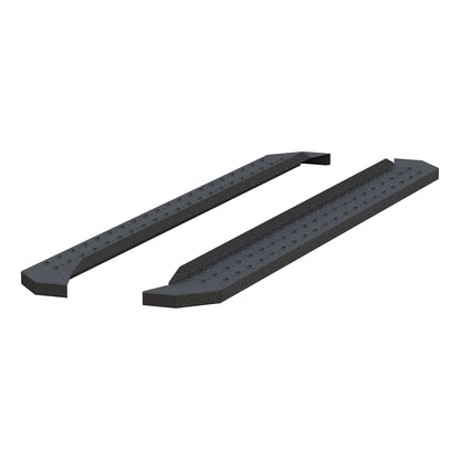 ARIES RidgeStep 6-1/2-in x 85-in Black Steel Running Boards (No Brackets) for Chevrolet/GMC/Dodge/RAM/Ford/Nissan/Toyota (2005-2026) - C2885