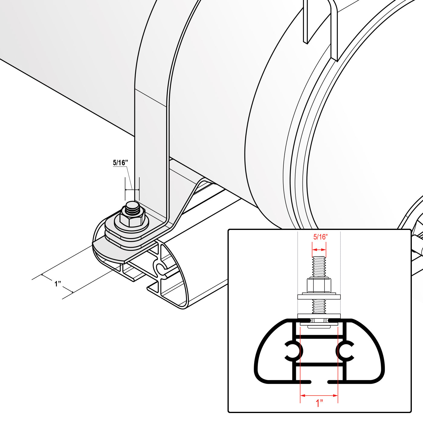 Vantech Conduit Carrier System - 6-in x 128-in