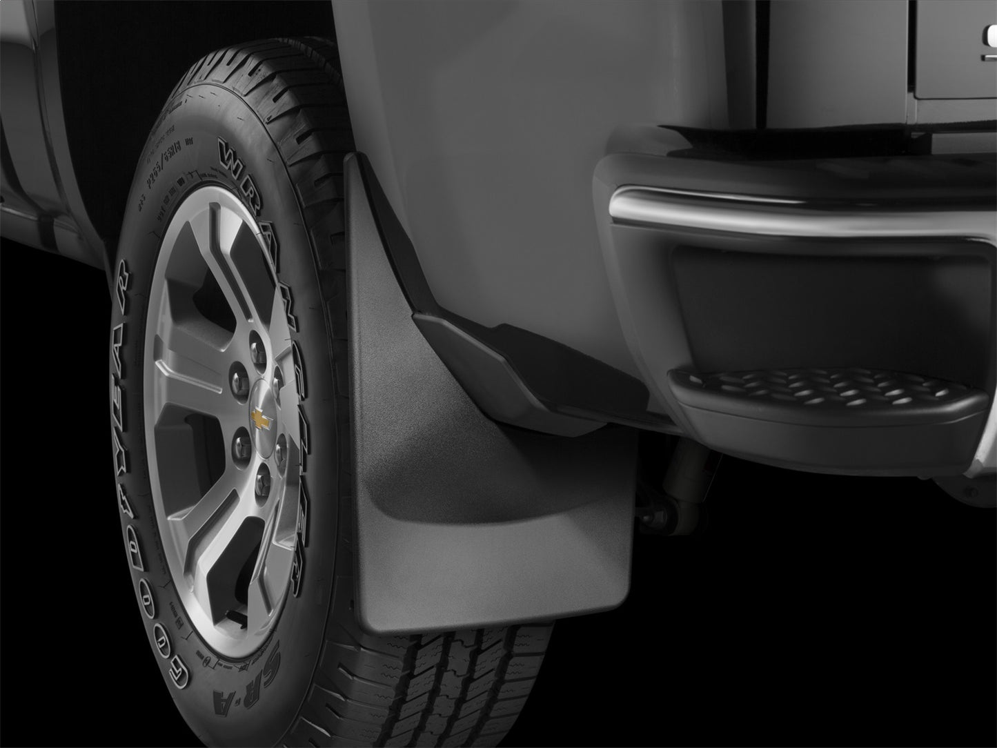 WeatherTech No-Drill DigitalFit MudFlap for Chevrolet Silverado (2014-2019) - Rear Pair