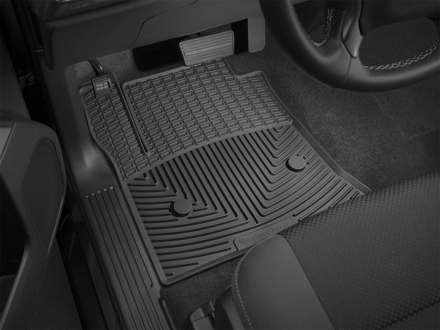 WeatherTech All Weather Floor Mats for Chevrolet/GMC Silverado/Sierra (2014-2020) REGULAR CAB - Front