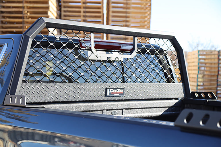 Dee Zee Welded Mesh Headache Rack (Universal) - Textured Black