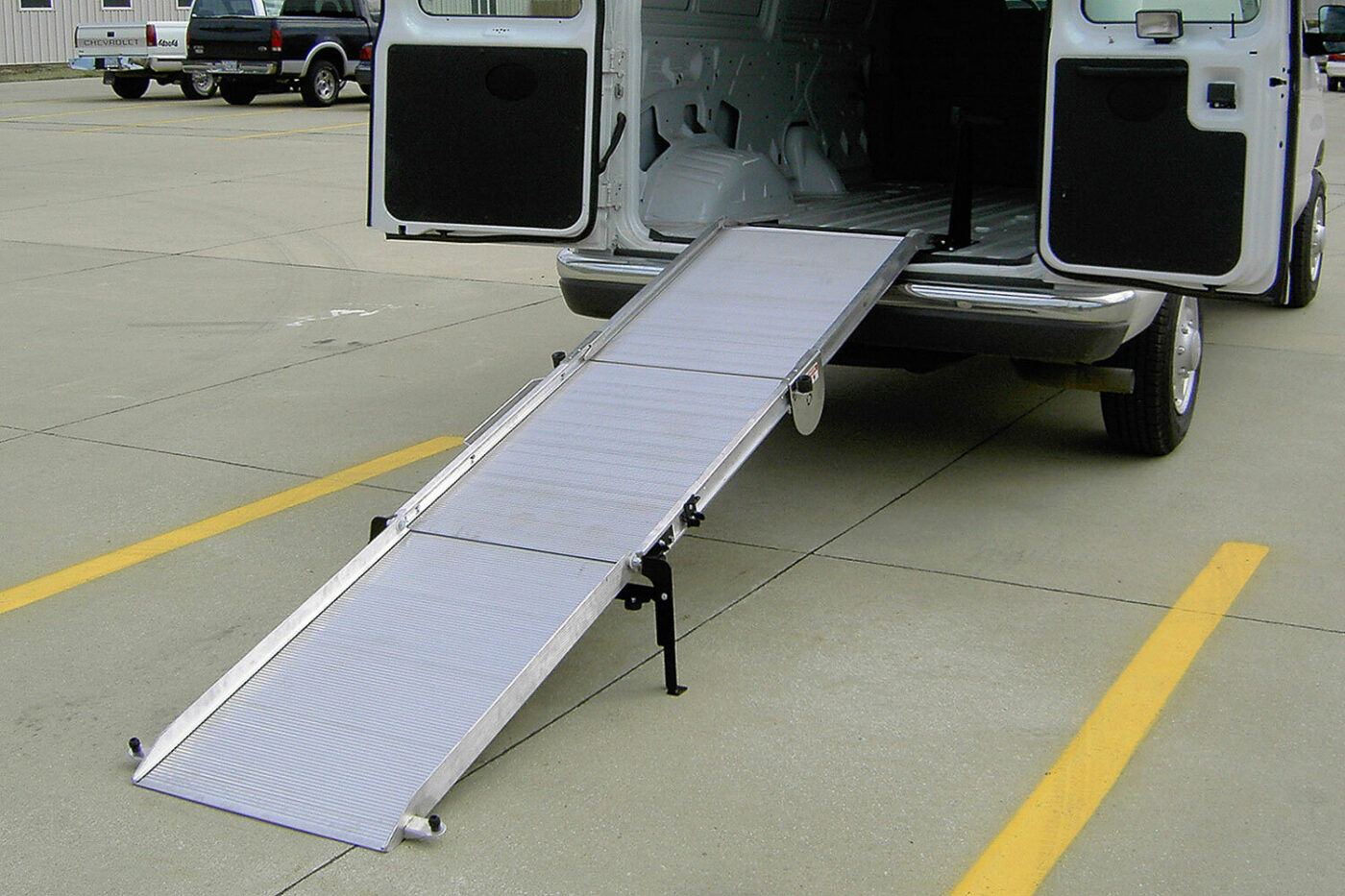 Fitted Van Ramp Link LT30 Trifold Rear Door Mount Cargo Van Ramp - - Upfit Supply