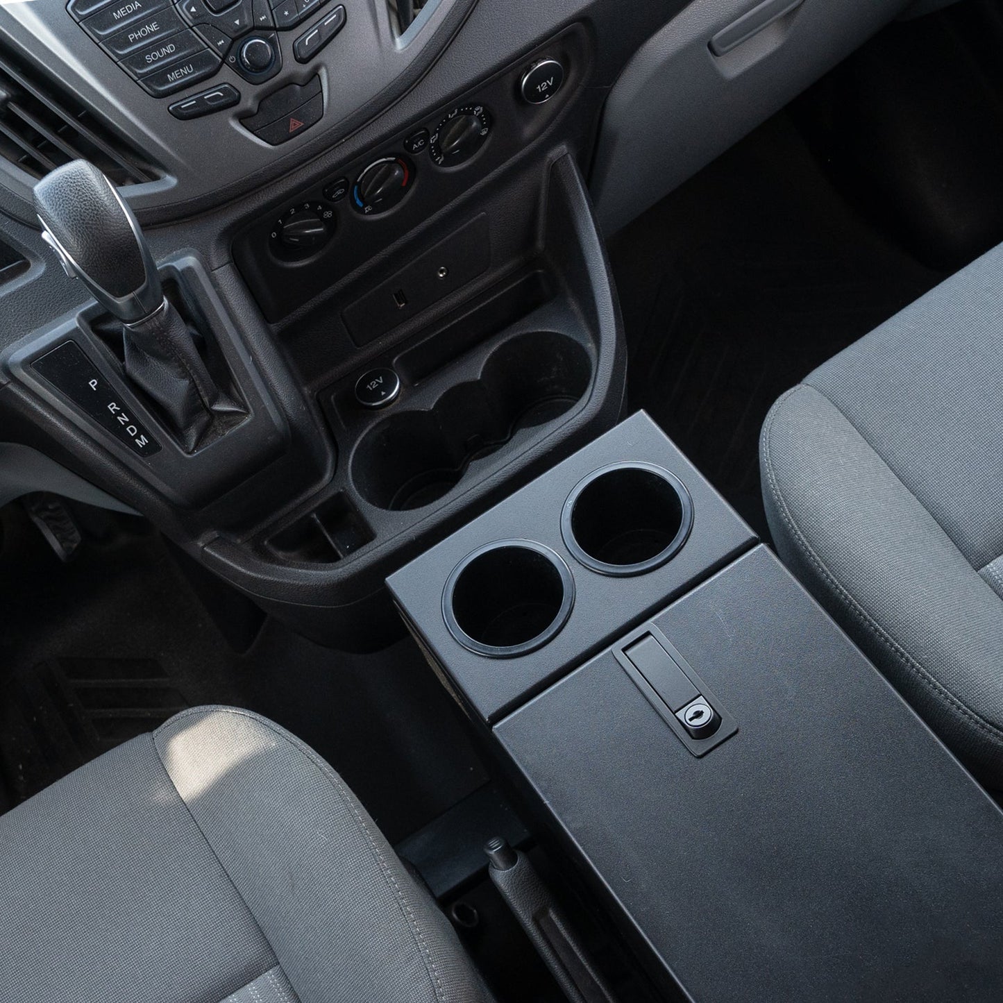 Van Mart Center Console Lock Box for Ford Transit 148/148 Ext (2015+) - CC260