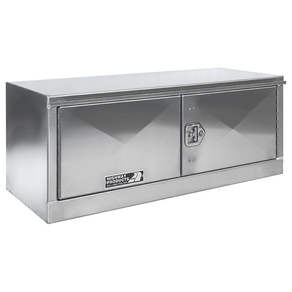 Highway Products 48 x 24 x 24-in. Aluminum Double Door Semi Box - Right Hand Open - 0212-003