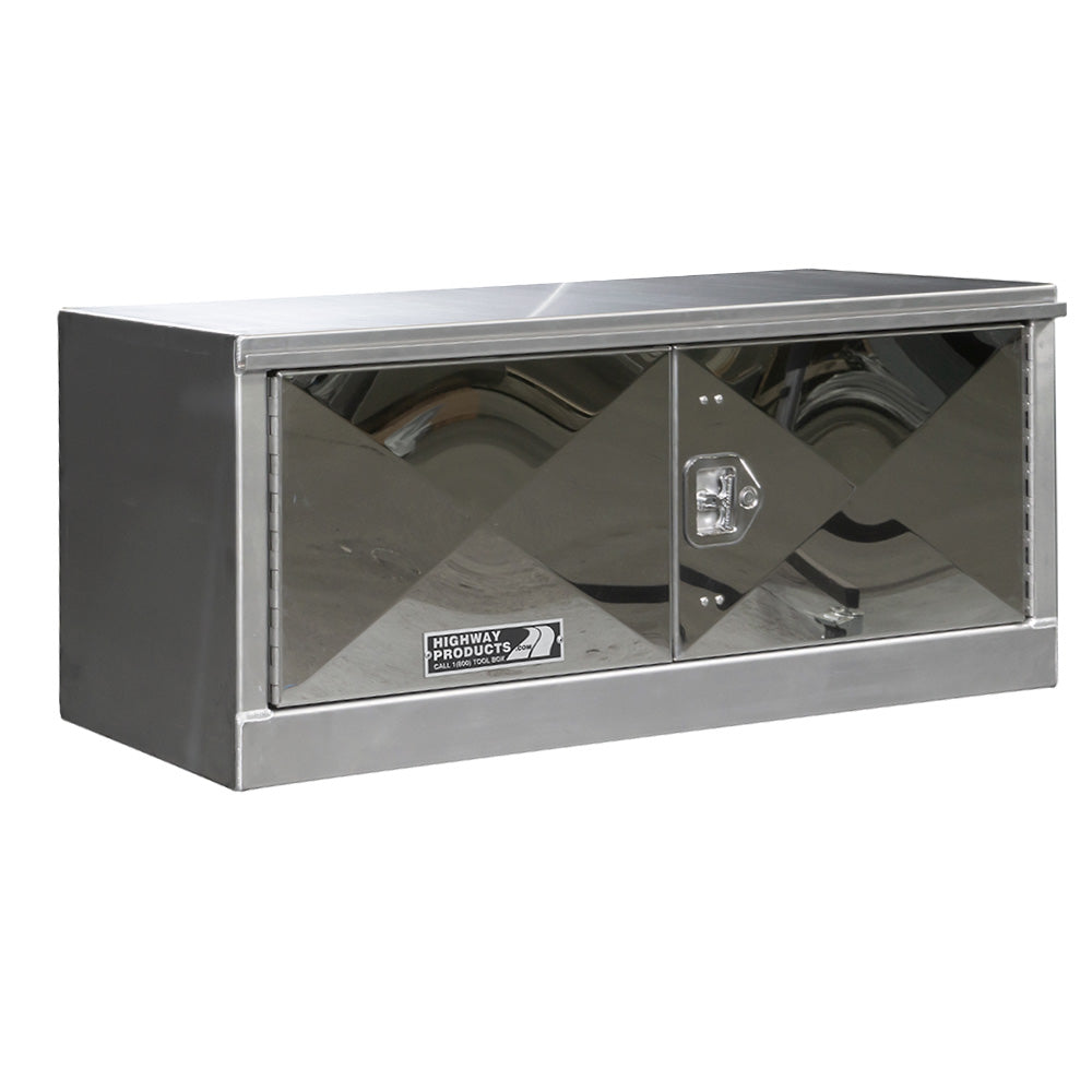 Highway Products 60 x 24 x 24-in. Aluminum Double Door Semi Box - Right Hand Open - 0212-022