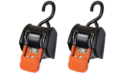 2″ CargoBuckle [G3] Retractable Ratchet Tie-Down System (2 Pack)