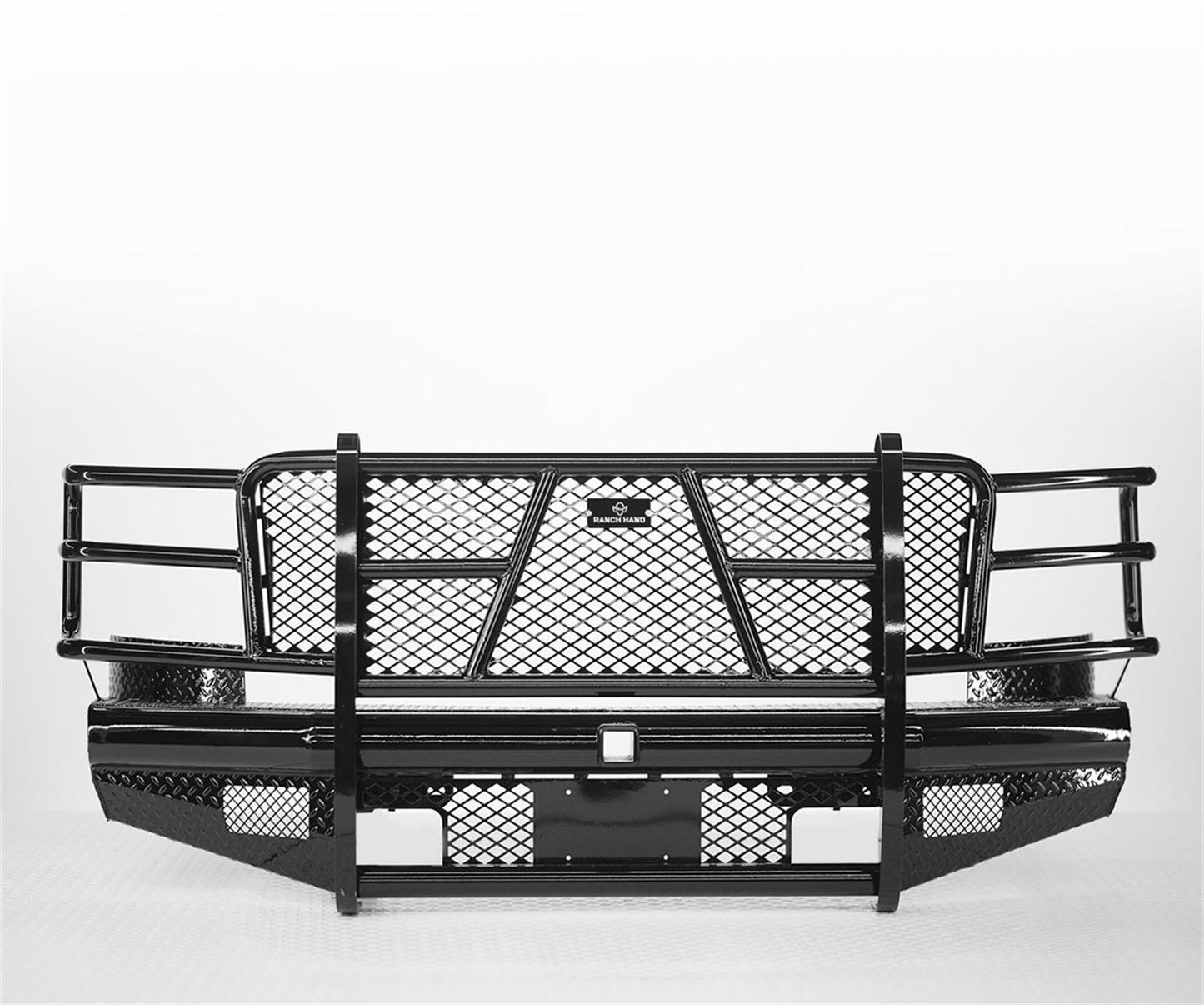 Ranch Hand Legend Series Front Bumper with Grille Guard for Chevrolet Silverado HD (2007-2010) - FBC081BLR