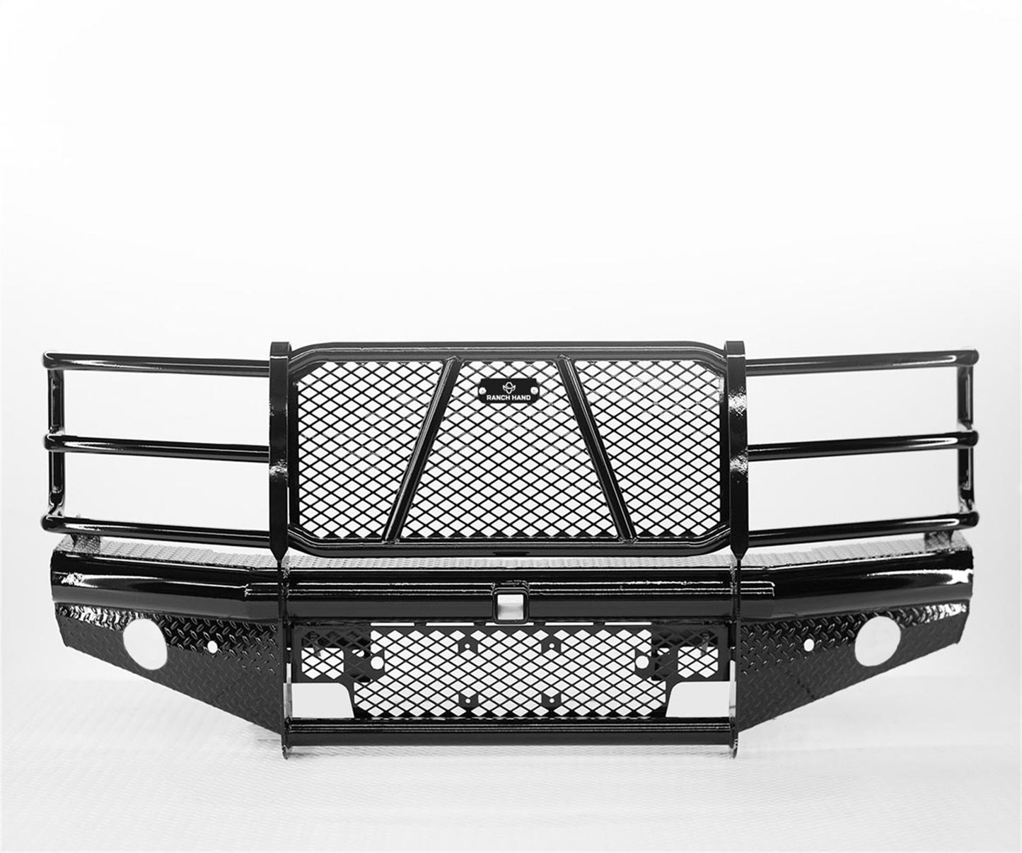 Ranch Hand Legend Series Front Bumper with Grille Guard for Chevrolet Silverado HD (2015-2019) - FBC151BLR