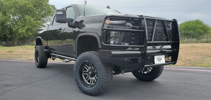 Ranch Hand Legend Series Front Bumper with Grille Guard for Chevrolet Silverado HD (2015-2019) - FBC151BLR