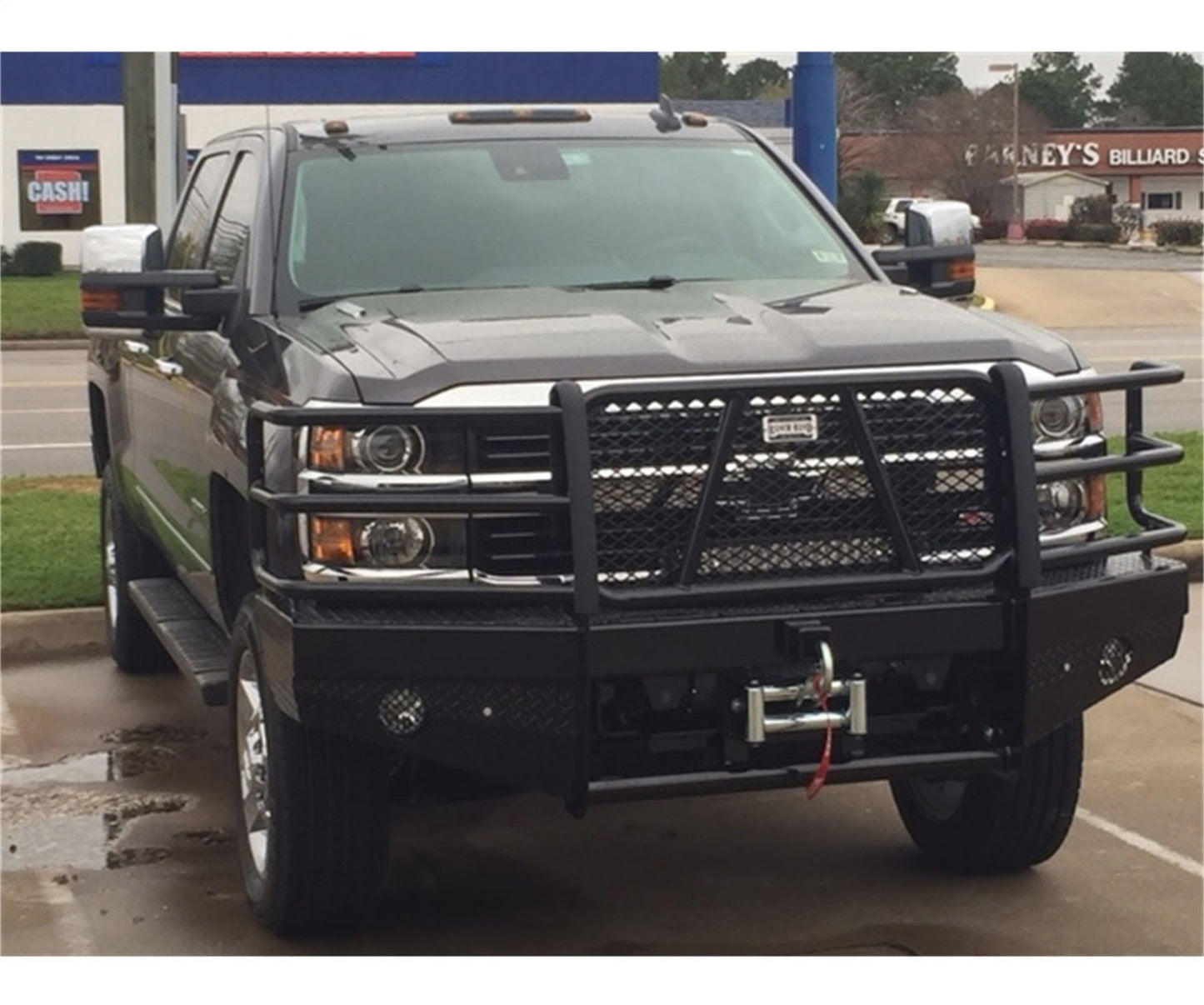 Ranch Hand Sport Series Front Bumper with Grille Guard for Chevrolet Silverado HD (2015-2019) - FBC155BLR