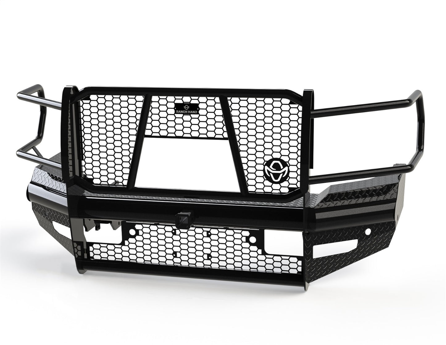 Ranch Hand Legend Series Front Bumper with Grille Guard with Camera Cutout for RAM 2500/3500 (2019-2023) - FBD191BLRC