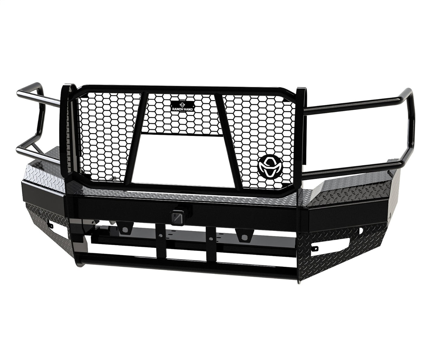 Ranch Hand Sport Series Front Bumper with Grille Guard for RAM 2500/3500 (2019-2024) - FBD195BLRC
