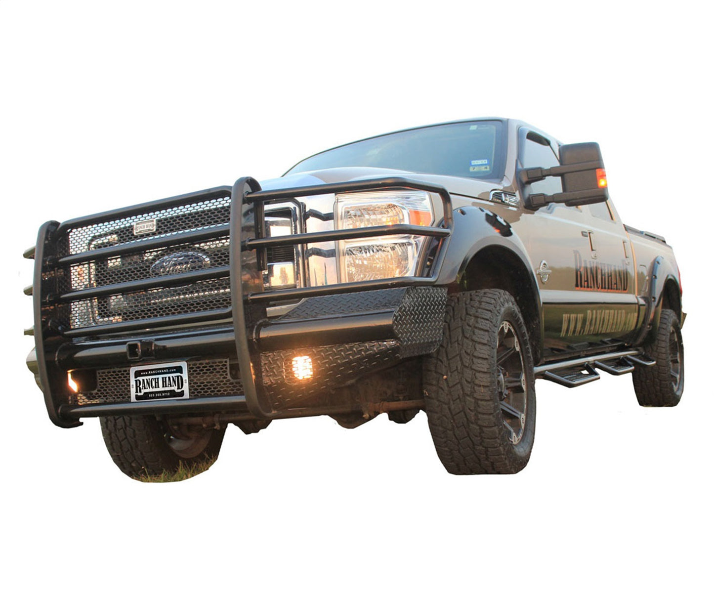 Ranch Hand Legend Series Front Bumper with Grille Guard for Ford Super Duty (2011-2016) - FBF111BLR
