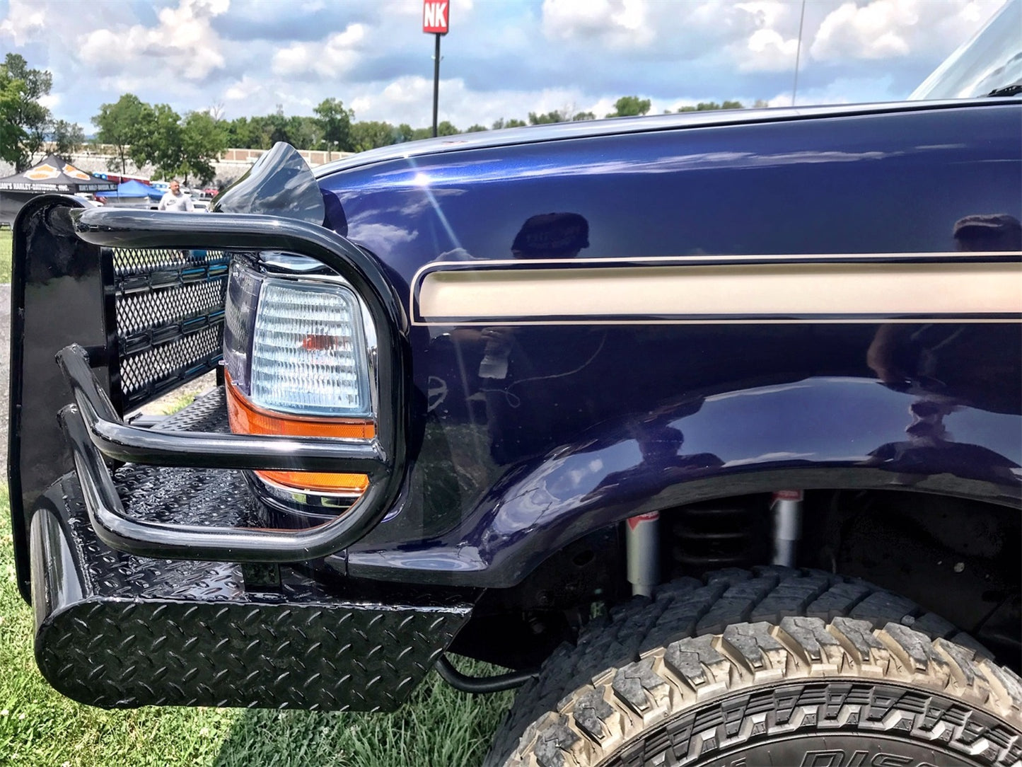 Ranch Hand Legend Series Front Bumper with Grille Guard for Ford Super Duty, Ford F-150 (1992-1997) - FBF921BLR