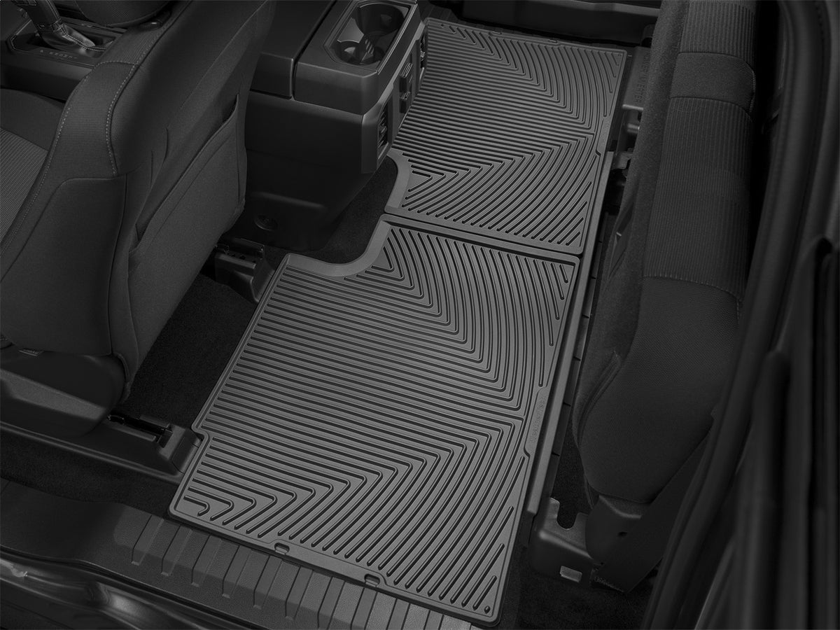 All-Weather Floor Mats For 2015-2024 Ford F-150 Super Crew Cab - Black TPE Rubber Liners