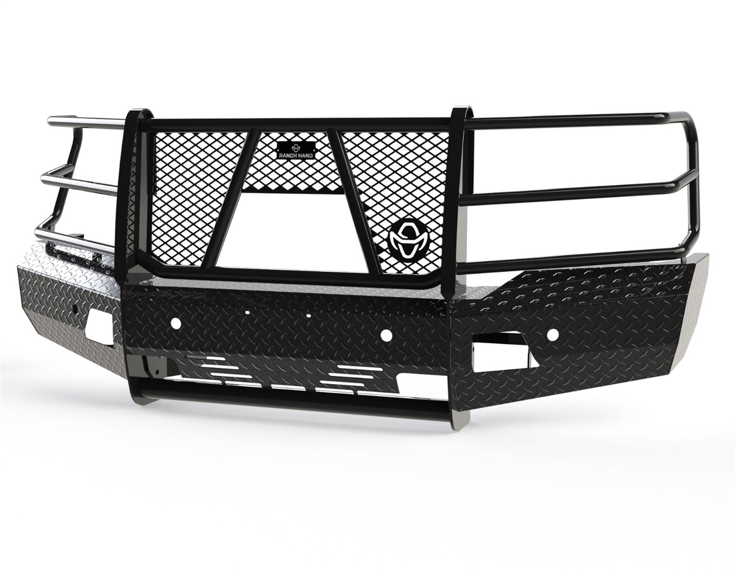 Ranch Hand Summit Series Front Bumper with Grille Guard and Camera Cutout for Chevrolet Silverado 1500 (2019-2022) - FSC19HBL1C