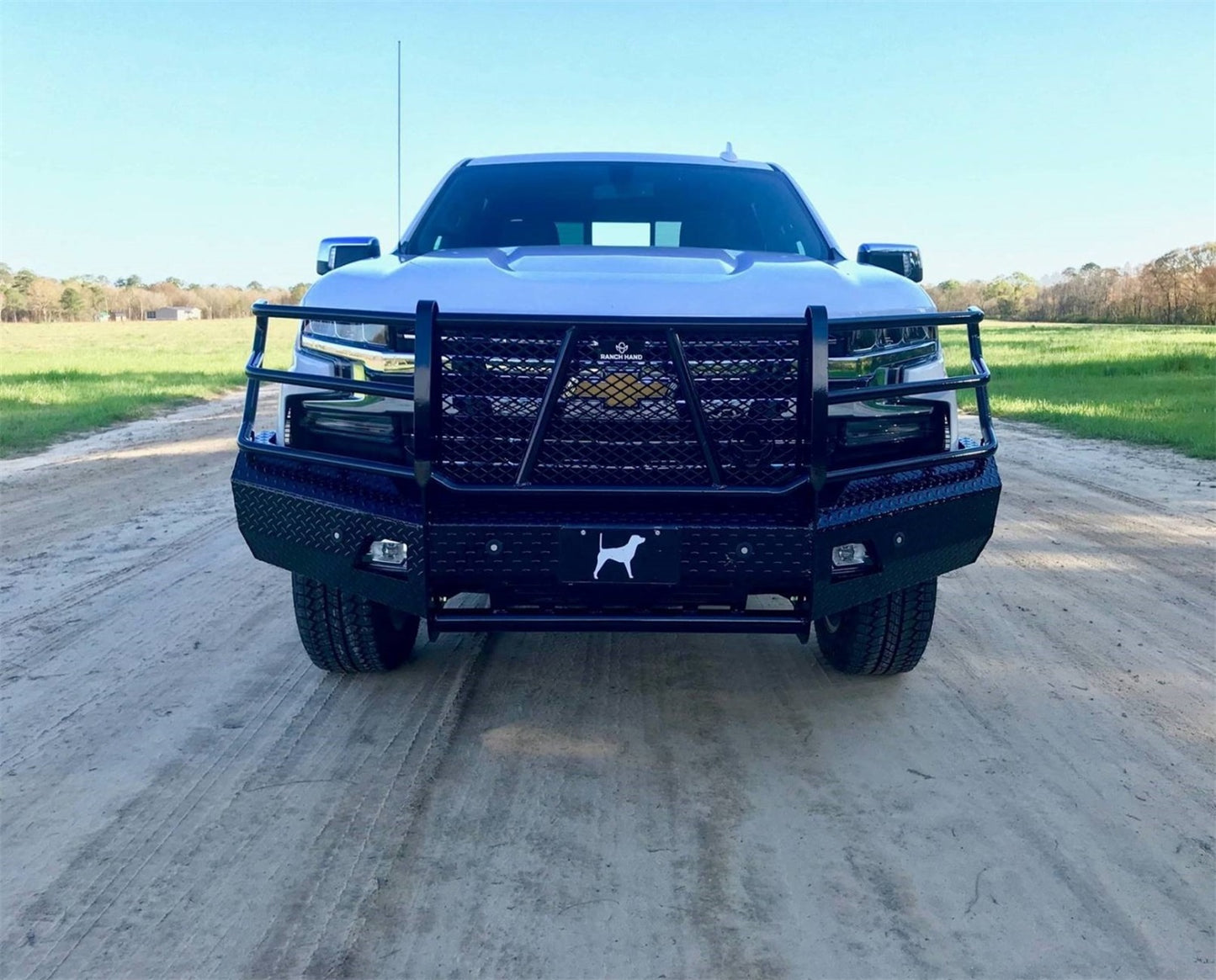 Ranch Hand Summit Series Front Bumper with Grille Guard for Chevrolet Silverado 1500 (2019-2022) - FSC19HBL1