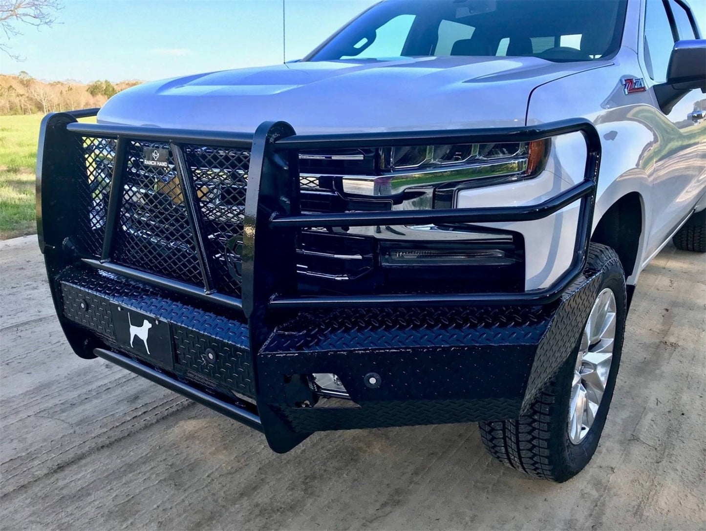 Ranch Hand Summit Series Front Bumper with Grille Guard for Chevrolet Silverado 1500 (2019-2022) - FSC19HBL1