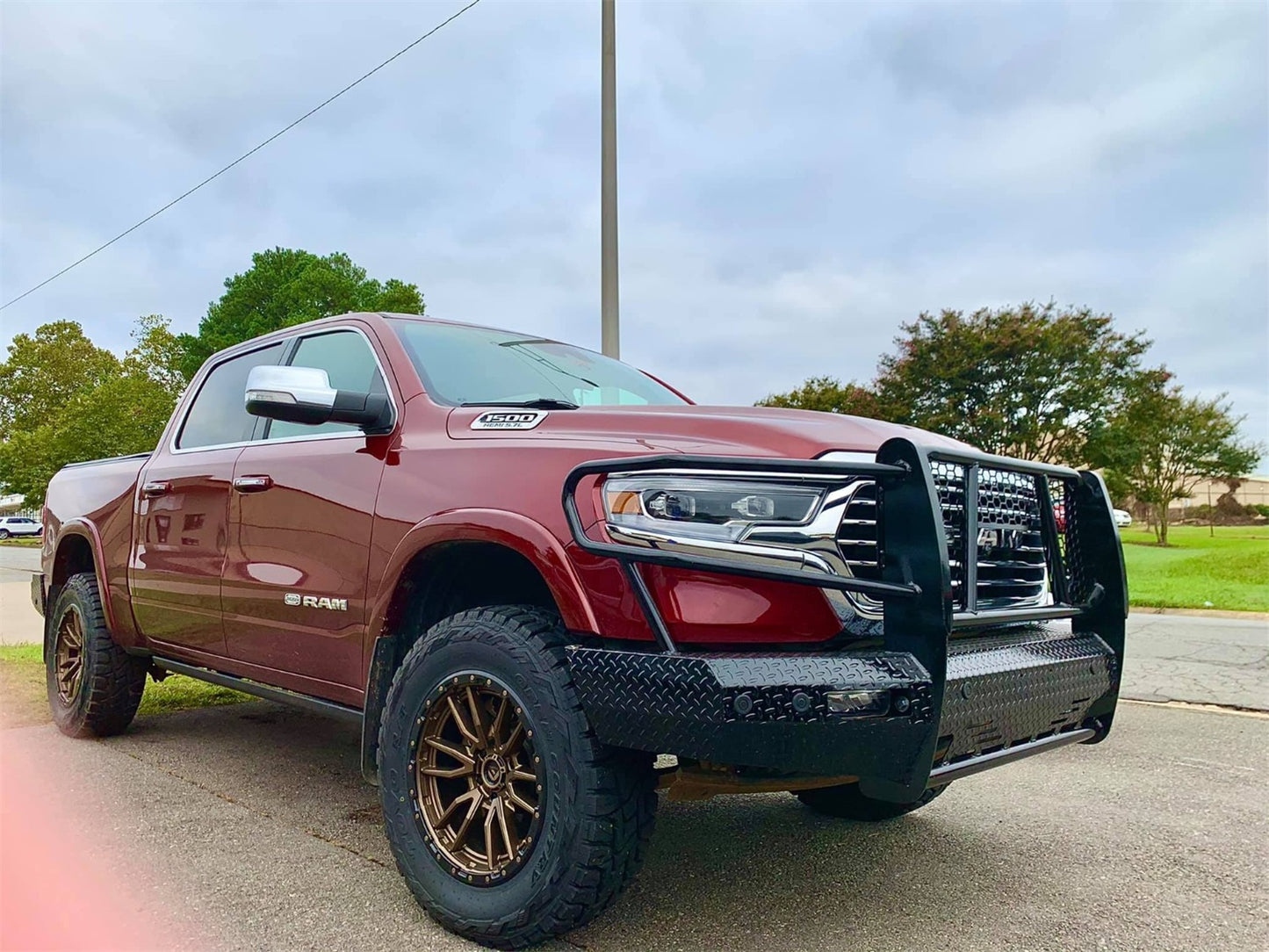 Ranch Hand Summit Series Front Bumper with Grille Guard for Dodge/Ram 1500 (2019-2024) - FSD19HBL1C