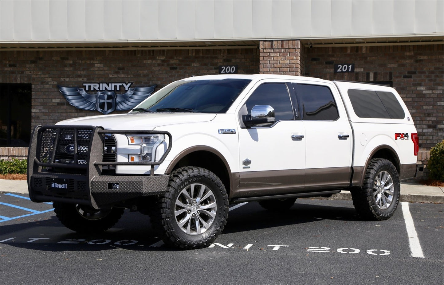 Ranch Hand Summit Series Front Bumper with Grille Guard for Ford F-150 (2015-2017) - FSF15HBL1