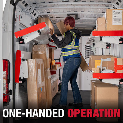 Weather Guard Cargo Van Folding Shelves Kit - 60-in W x 19-in D - 9560-3-01