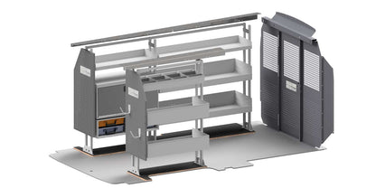 Rola-Case General Bin Package for Ford Transit - 130-in WB - Low Roof