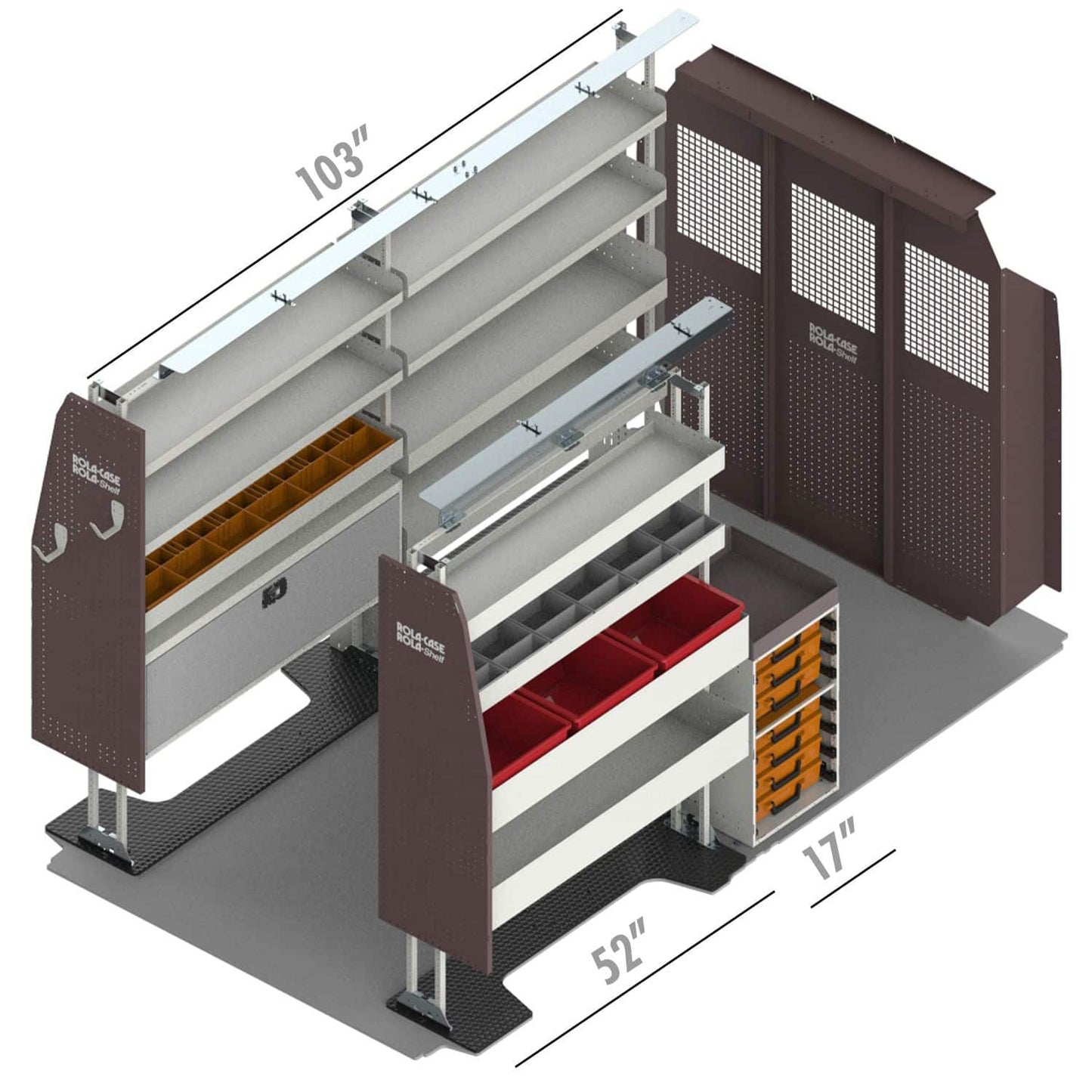 Rola-Case General Bin Package for RAM ProMaster - 136-in WB