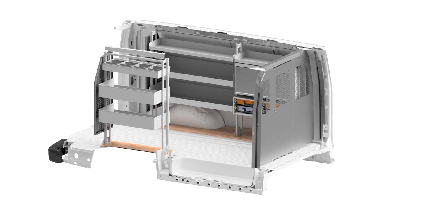 Rola-Case General Bin Package for Chevy/GMC Express/Savana - 135-in WB
