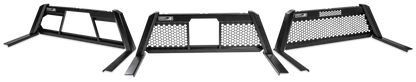 Highway Products Guardian Headache Rack Hd Open Post, Smooth Black Upright, Smooth Black Center, Size 2 - 4011-038-BK62