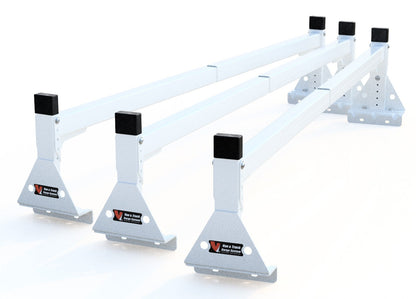 Vantech H1.1-Series 3 Bar Side Mount Roof Rack (White) - 66-104 in - H5101-270