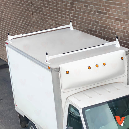 Vantech H1 Ladder Roof Rack for Trailers & Box Trucks - Mount Type: Top Mount | System Width: 94-in to 102-in | System: 2-Bar Rack | Material: Steel | Color: White