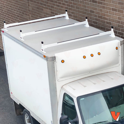 Vantech H1 Ladder Roof Rack for Trailers & Box Trucks - Mount Type: Top Mount | System Width: 82-in to 90-in | System: 3-Bar Rack | Material: Steel | Color: White