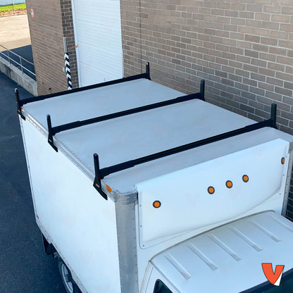 Vantech H1 Ladder Roof Rack for Trailers & Box Trucks - Mount Type: Side Mount | System Width: 94-in to 102-in | System: 3-Bar Rack | Material: Aluminum | Color: Black