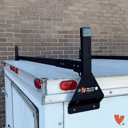 Vantech H1 Ladder Roof Rack for Trailers & Box Trucks - Mount Type: Side Mount | System Width: 82-in to 90-in | System: 3-Bar Rack | Material: Aluminum | Color: White