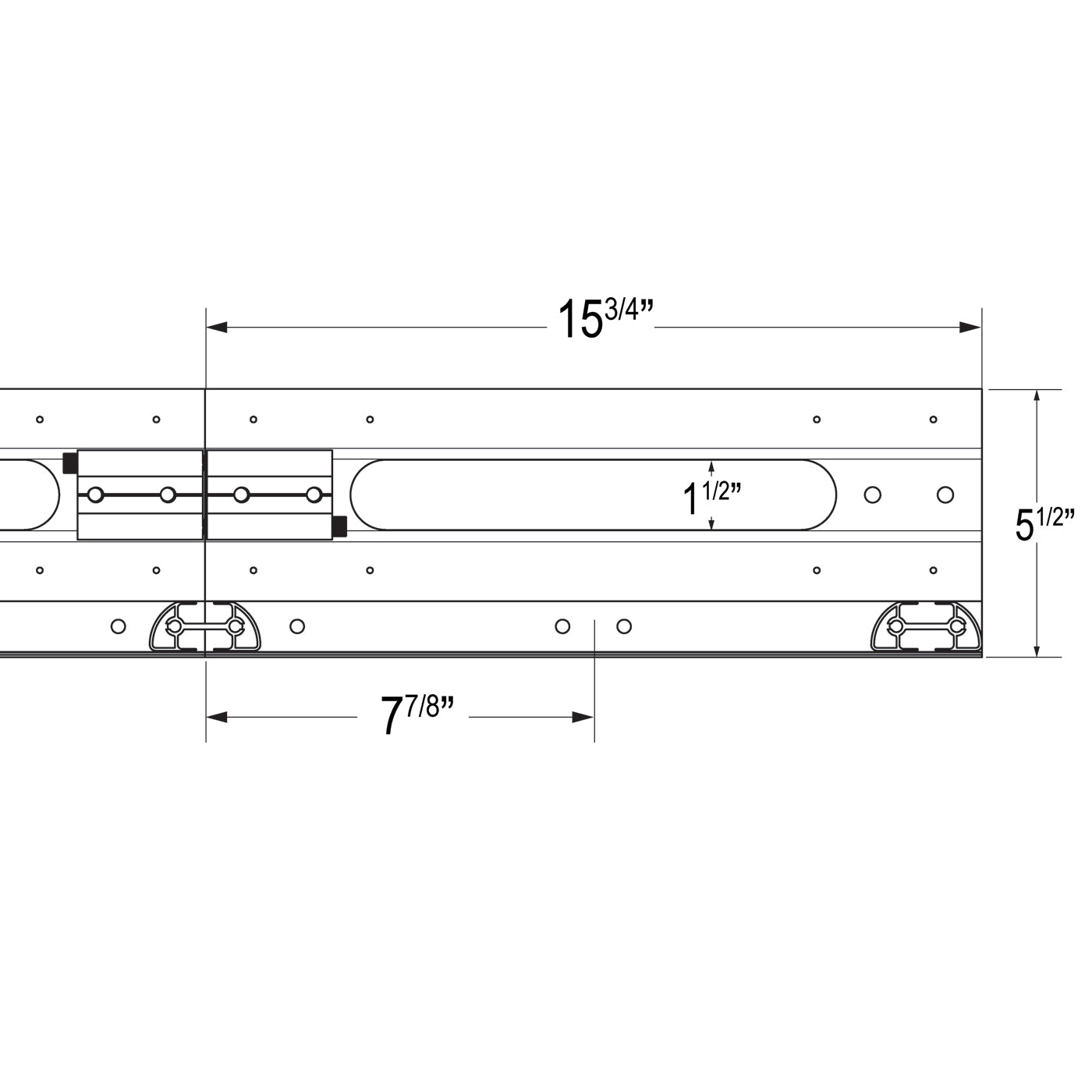 Vantech H2.1 Side Rail 15.75" Extension Kit