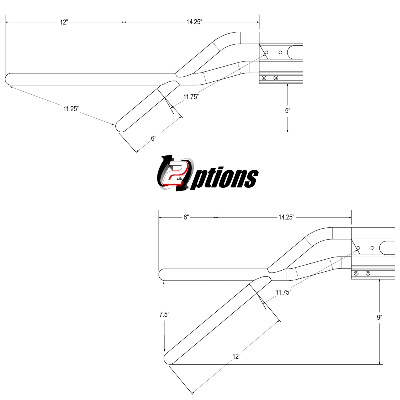 Vantech H2.1 "F" Front End Option - Fog Light Holder
