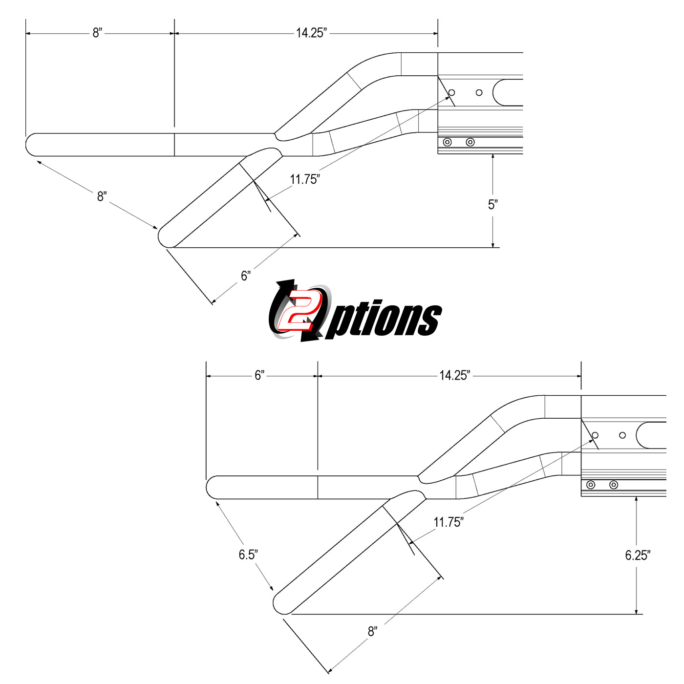 Vantech H2.1 "F" Front End Option - Fog Light Holder