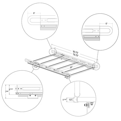 Vantech H2.1 Roof Rack for Nissan NV200