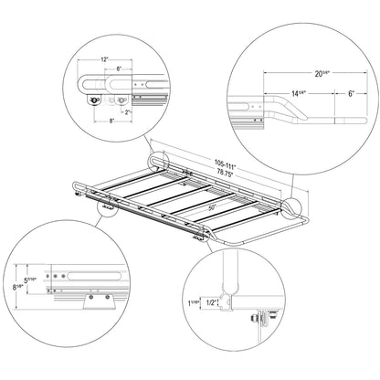 Vantech H2.1 Roof Rack for RAM ProMaster City