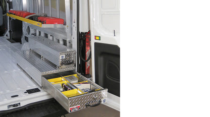 BedSafe Aluminum Floor Drawers - Drawer Width: 40-in | Drawer Length: 60-in | Drawer Height: 9.5-in | Color: Textured Black