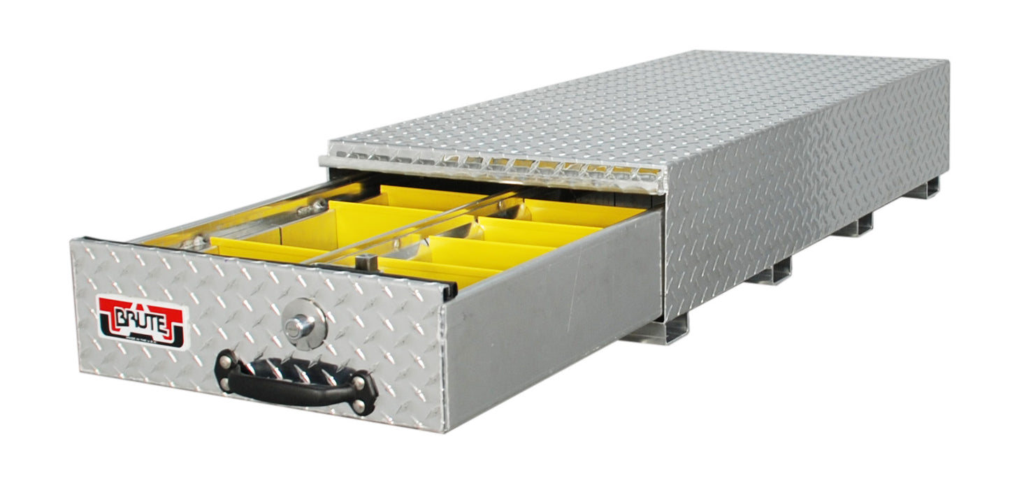 BedSafe Aluminum Floor Drawers - Drawer Width: 20-in | Drawer Length: 48-in | Drawer Height: 9.5-in | Color: Textured Black