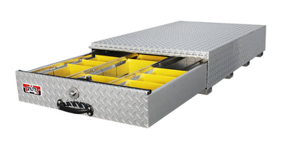 BedSafe Aluminum Floor Drawers - Drawer Width: 30-in | Drawer Length: 48-in | Drawer Height: 9.5-in | Color: Aluminum