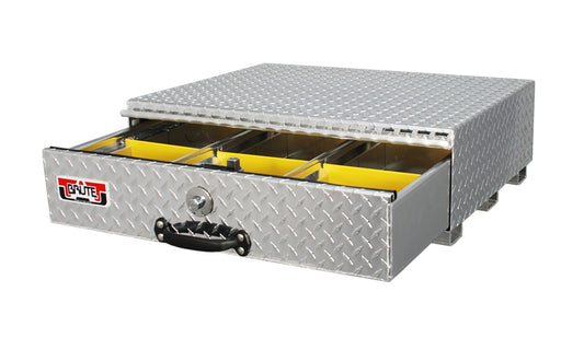 BedSafe Aluminum Floor Drawers - Drawer Width: 30-in | Drawer Length: 24-in | Drawer Height: 9.5-in | Color: Aluminum