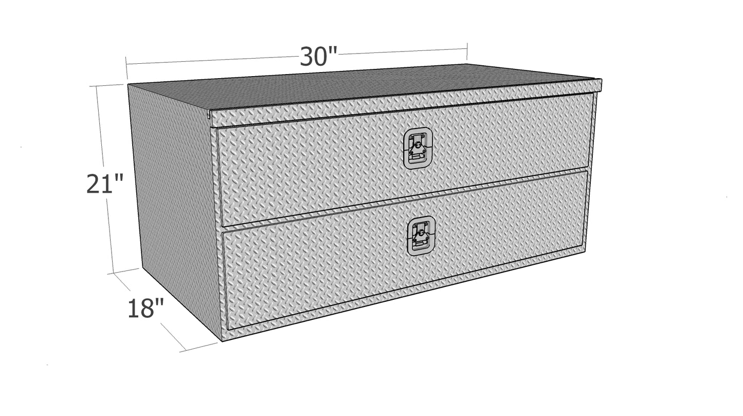 Brute HD Underbody Truck Box with Top Drawer & Bottom Door