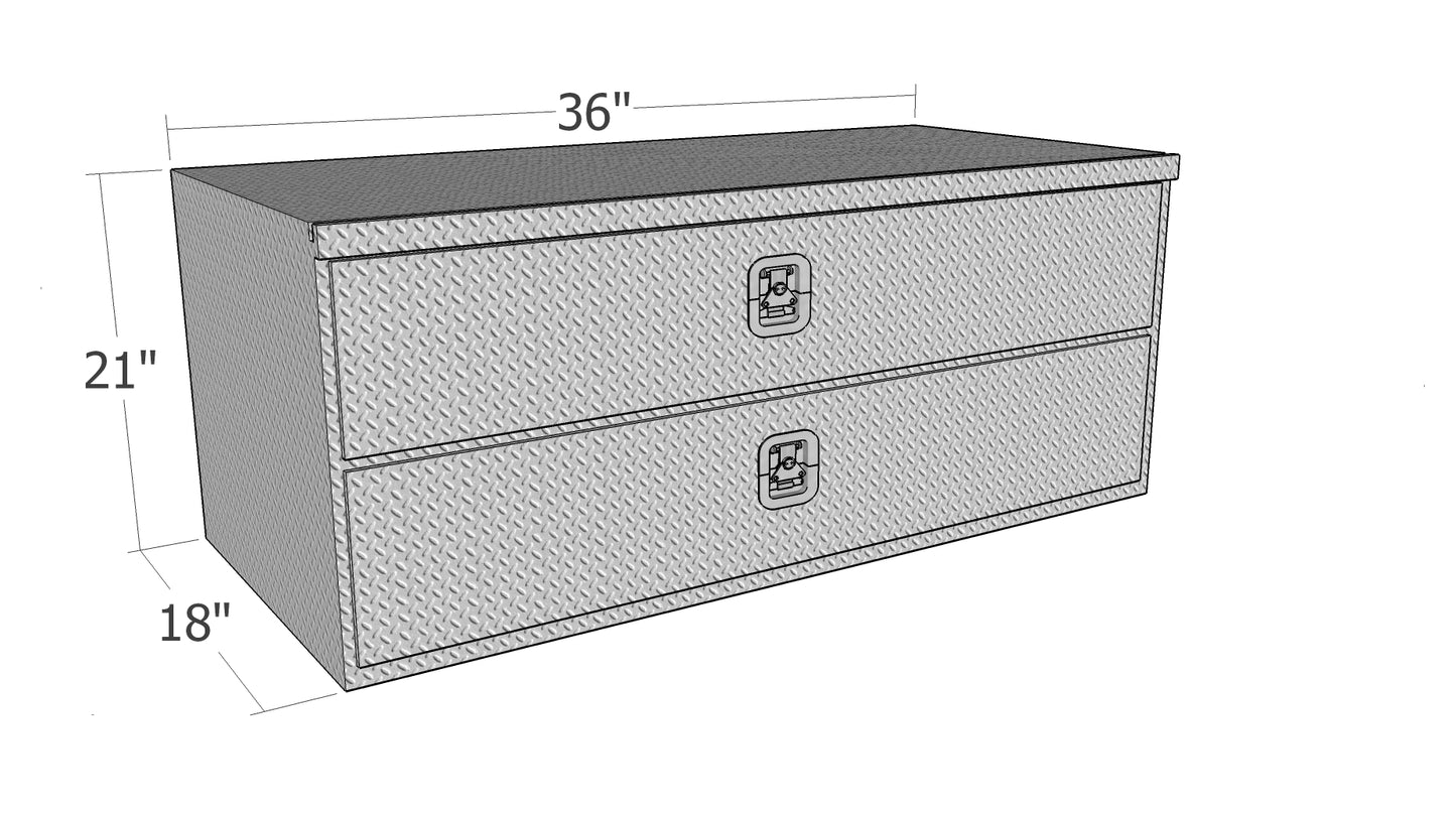 Brute HD Underbody Truck Box with Top Drawer & Bottom Door