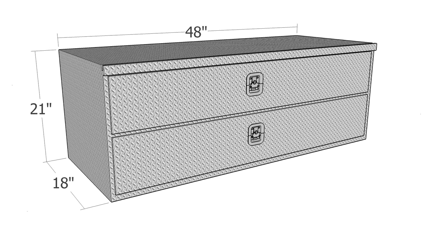 Brute HD Underbody Truck Box with Top Drawer & Bottom Door