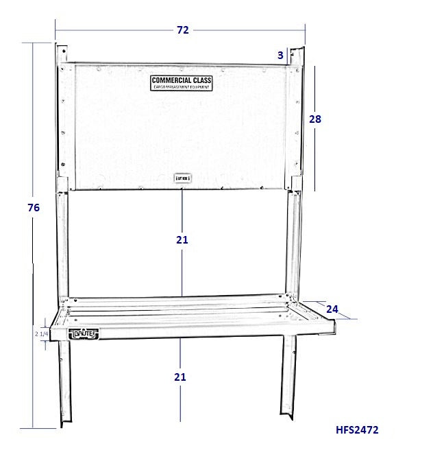 Universal Aluminum Folding Shelves