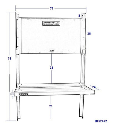 Universal Aluminum Folding Shelves