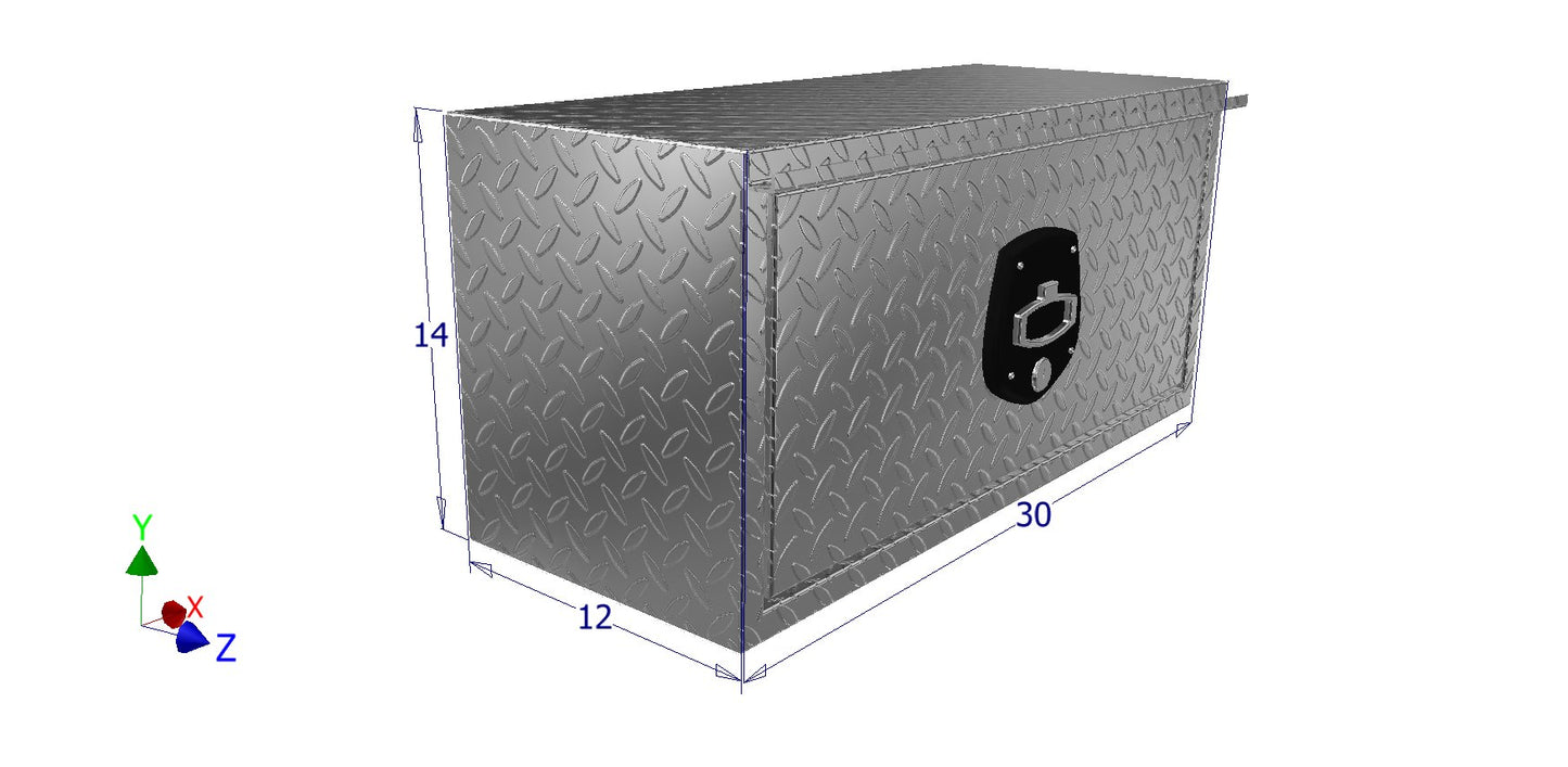 Brute Underbody Truck Box with Single Door
