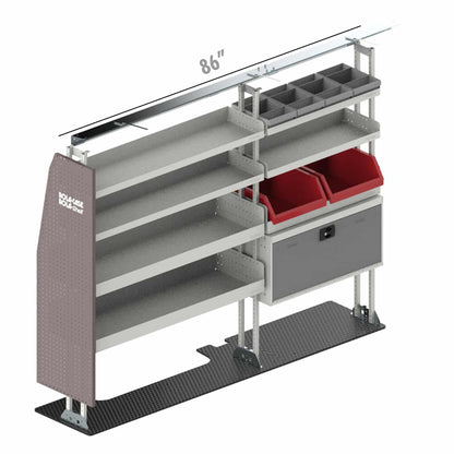 Rola-Case HVAC Bin Package for Ford Transit - 130-in WB - Mid Roof
